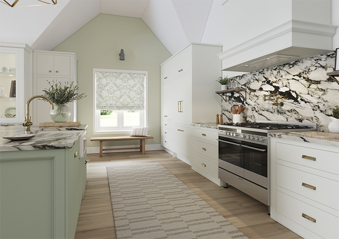 Laura Ashley Parterre, Sage - Roman Blind - Image 6